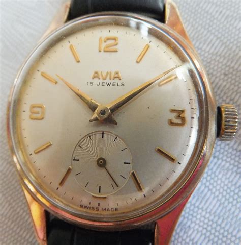 Avia Swiss Made 15 Jewel Gentlemans Watch Stimpsonlondon