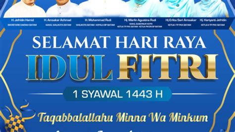 Selamat Hari Raya Idul Fitri 1443 Hijriah Mohon Maaf Lahir Dan Bathin Kepri Global