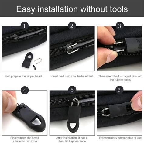 pcs replacement zipper slider clothing sewing accessories detachable