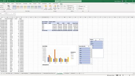 5 Creating Pivot Charts And Utilizing Slicers Youtube