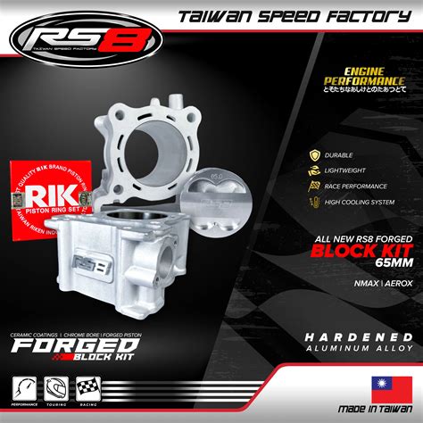 RS8 FORGED CYLINDER BLOCK KIT NMAX AEROX RS8