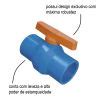 Registro De Esfera Rosca Pvc Irriga O Azul Durin