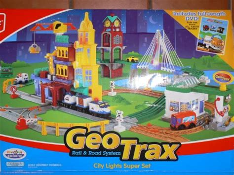 Vehicle Playsets Toys: GeoTrax City Lights Super Set