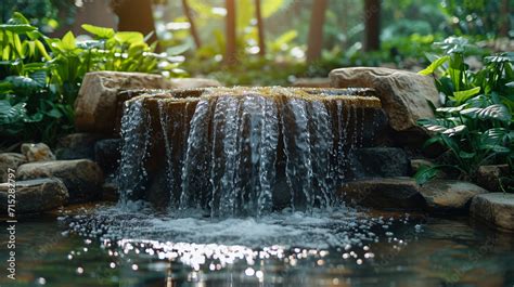 Explore serenity with a modern outdoor water feature – a stunning waterfall fountain. Elevate ...