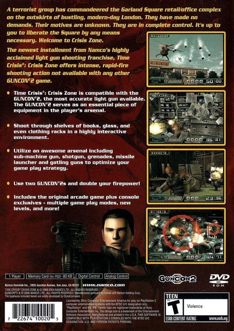 Time Crisis Crisis Zone Sony Playstation 2 Game