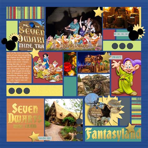 7 Dwarfs Mine Train Ride At Wdw 2014 Disney Scrapbooking Layouts