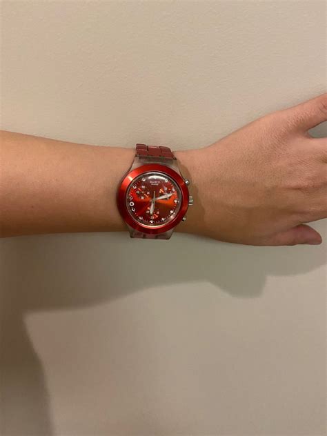 Relógio Swatch Vermelho Relógio Feminino Swatch Usado 86986162 enjoei