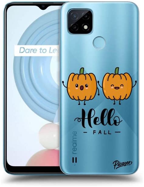 SILIKONOWE PRZEŹROCZYSTE ETUI NA REALME C21 HALLO FALL Etui na