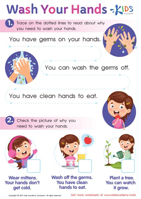 Printable Hand Washing Activity Sheets