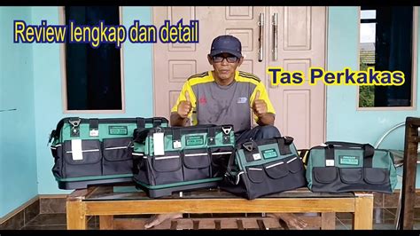 Tas Perkakas Kuat Untuk Tukang Kayu Tukang Listrik Toolbag Detail