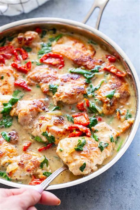 Creamy Tuscan Chicken Paleo Whole30 Keto