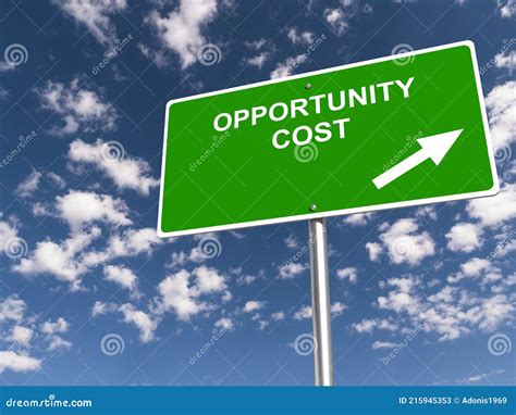 Opportunity Cost Formula Explanation Outline Vector Illustration