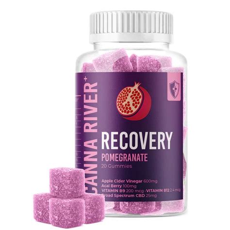 Canna River Cbd Pomegranate Broad Spectrum Recovery Gummies Mg