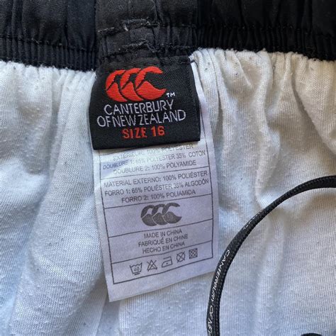 Womens Black Canterbury Tracksuit Bottoms Size 16 Depop