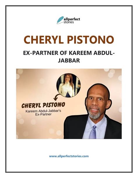 PPT - Kareem Abdul-Jabbar's Ex, Cheryl Pistono - Her Side Revealed PowerPoint Presentation - ID ...