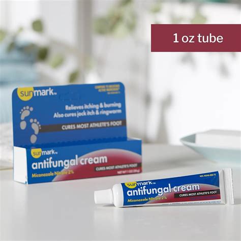 Buy Sunmark Antifungal Cream With 2 Miconazole Nitrate Relieves