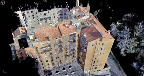 RILIEVO LASER SCANNER 3D DI CONDOMINIO PER INTERVENTI SUPERBONUS 110