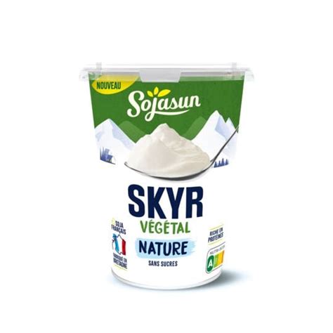 Dessert Végétal Skyr Nature SOJASUN le pot de 400g à Prix Carrefour