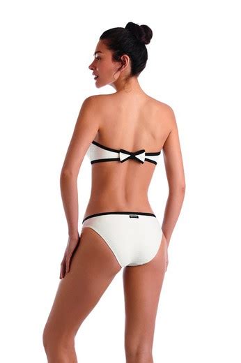 Bikini Basmar Bandeau Blanco Tienda Azulik