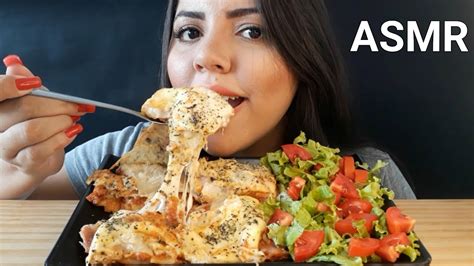 Asmr Comida Lasanha De Bolonhesa Mukbang Sons De Mastiga O Youtube