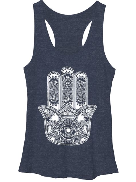 Lost Gods Womens Divine Hamsa Racerback Tank Top