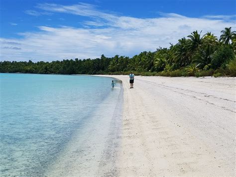 One Foot Island beach (One Foot Island Beach) 🏖️, Aitutaki island (Cook ...