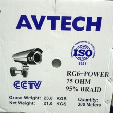 Jual KABEL RG6 POWER AVTECH RG6P COAXIAL Shopee Indonesia