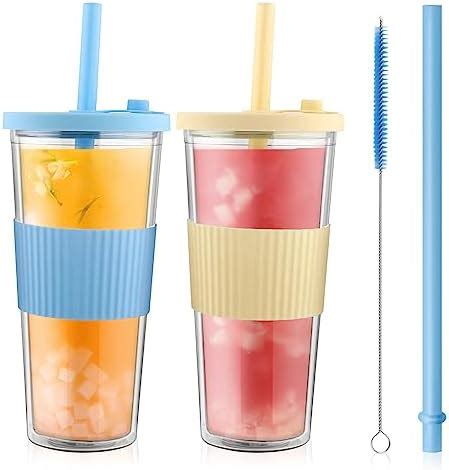 Boba Becher Wiederverwendbar F R Bubble Tea Und Boba Tee Ml