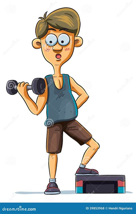 Gym Boy Stock Vector Illustration Of Weight Athletic 39853968