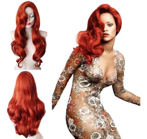 Cosplay De Peruca Jessica Rabbit Ariel Vermelho Cobre L Parcelamento