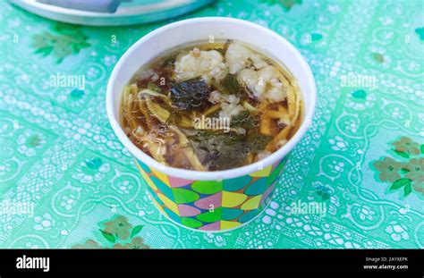 Lomi Soup In The Philippines Stock Photo Alamy