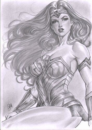 Wonder Woman Sexy Amazing Pinup Original Comic Page By Will Silva N