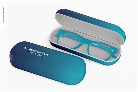 Free Psd Eyeglass Cases Mockup Opened