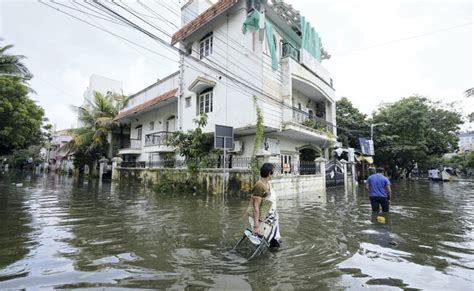 Flood Hit Chennai Limps To Normalcy Rajnath Singhs Aerial Survey Today