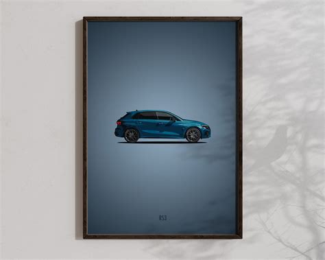 Audi Rs Wall Art Printable Audi Poster Sports Car Decoration Cool Car