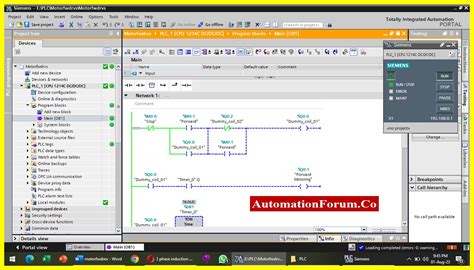 How To Use Siemens TIA Portal To Create PLC Ladder Logic For Three