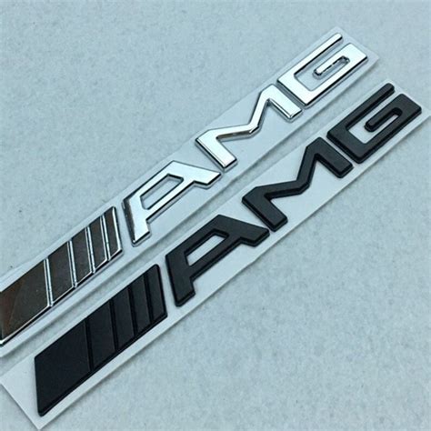 Amg Logo Amg Mercedes Emblem Amg Boot Badge Gloss Black Amg