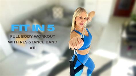 5 Minutes Full Body Workout With Resistance Band At Home Youtube