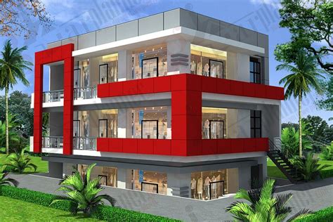 3 Storey Office Building Floor Plan Dwg - Design Talk