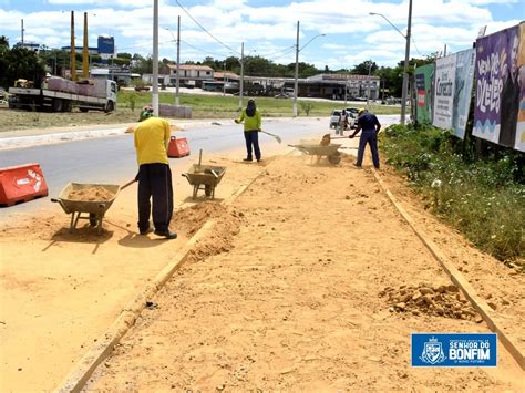 Prefeitura de Senhor do Bonfim retoma obra de reurbanização da Avenida