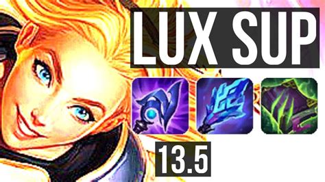 LUX Varus Vs RAKAN Ezreal SUP 3 6M Mastery 13 2 13 1200