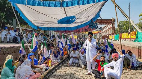 Punjab Farmers Rail Roko Stir Enters Third Day Train Movement