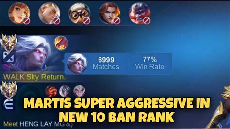 Top Global Martis Perfect Super Aggressive In New Ban Rank Game