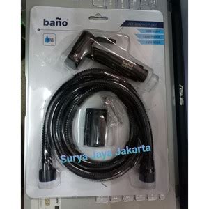 Jual BANO Hitam Sus 304 Jet Shower Shower Stainless ORIGINAL Toilet