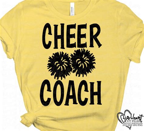 Cheer Coach Svg Cheerleader Svg Png  Dxf Pom Pom Svg Cheer