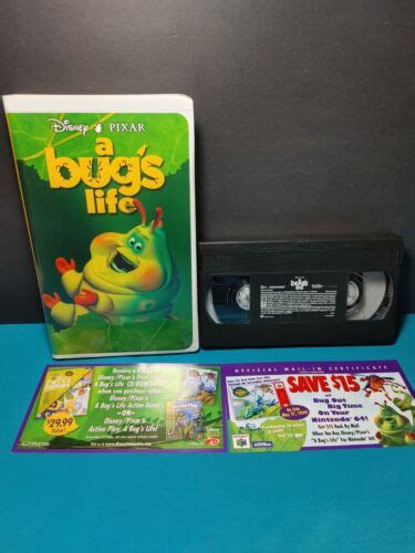 A Bug S Life Including Inserts Vhs Tape Clamshell Ebay