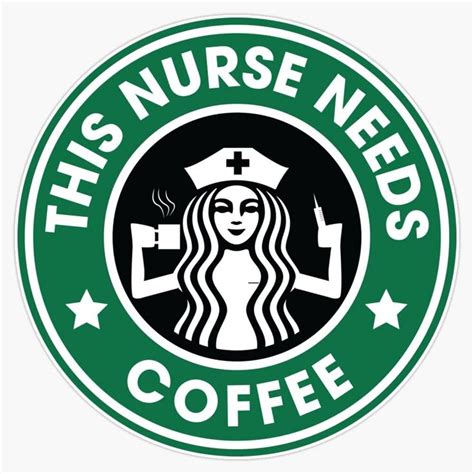 This Nurse Needs Coffee Sticker Sticker Decal Bumper Sticker Waterproof