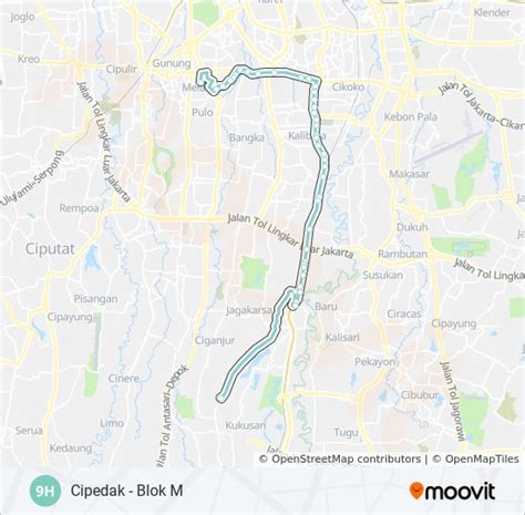 Rute H Jadwal Pemberhentian Peta Pasar Minggu Diperbarui