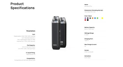 Aspire Minican 3 Pro Vape Kit — Tablites