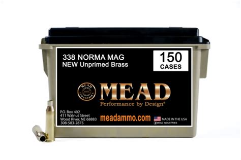 Norma Mag New Unprimed Brass Free Ammo Can Ct Mead